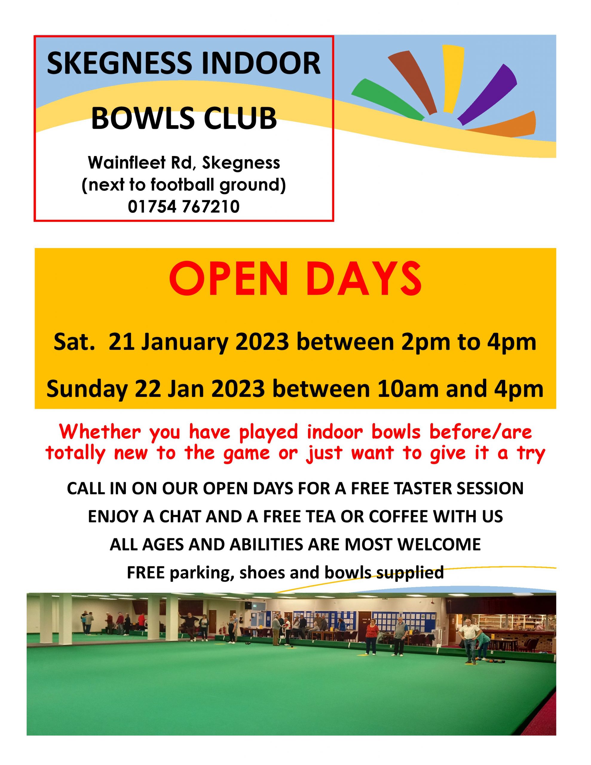 to Skegness Indoor Bowls Club Skegness Indoor Bowls